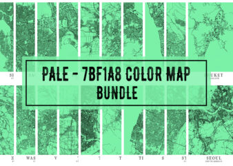 Pale – 7BF1A8 Color Map Bundle