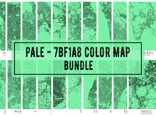 Pale – 7bf1a8 color map bundle t shirt illustration