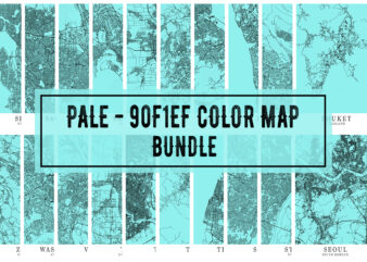 Pale – 90F1EF Color Map Bundle