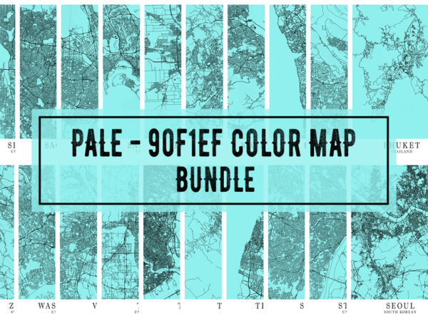 Pale – 90f1ef color map bundle t shirt illustration Pale – 90f1ef color map bundle t shirt illustration