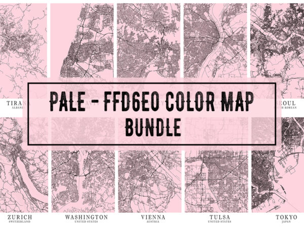 Pale – ffd6e0 color map bundle t shirt illustration