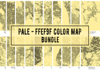 Pale – FFEF9F Color Map Bundle t shirt illustration
