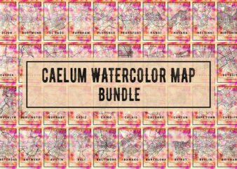 Caelum Watercolor Map Bundle