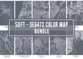 Soft – 5E6472 Color Map Bundle t shirt template vector