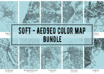 Soft – AED9E0 Color Map Bundle t shirt template vector