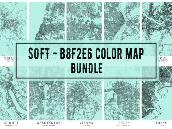 Soft – b8f2e6 color map bundle t shirt template vector