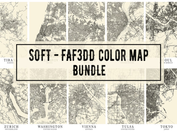 Soft – faf3dd color map bundle t shirt template vector