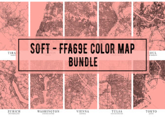 Soft – FFA69E Color Map Bundle t shirt template vector