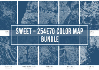 Sweet – 254E70 Color Map Bundle t shirt template vector