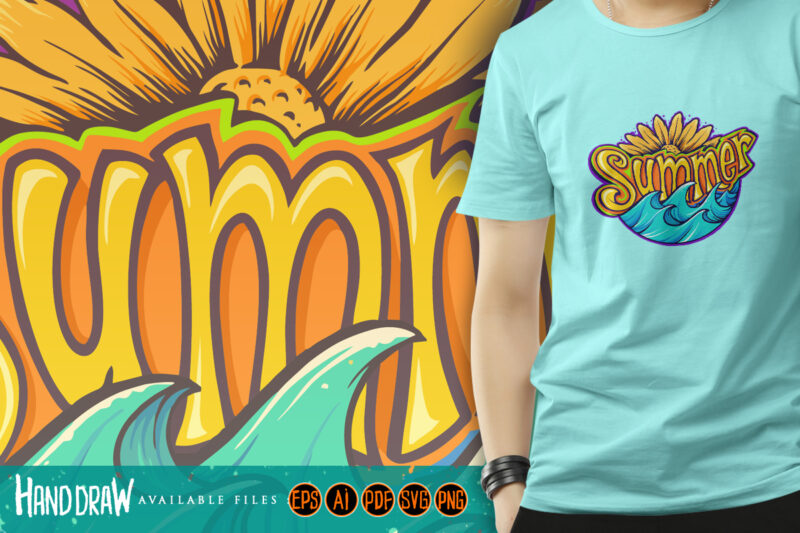 Summer Typeface Modern Tropical - Buy t-shirt designs