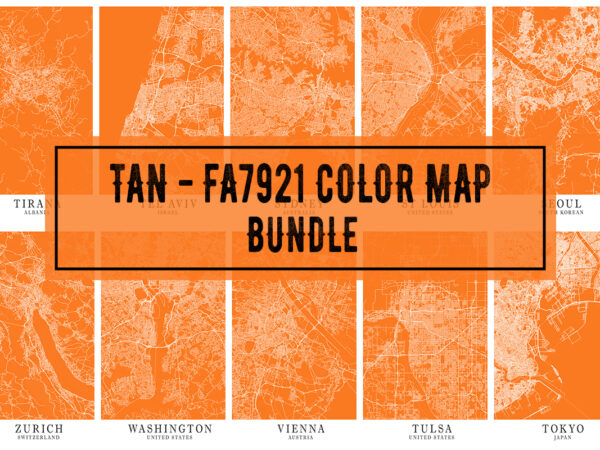 Tan – fa7921 color map bundle t shirt designs for sale