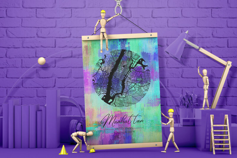 Capricorn Watercolor Map Bundle