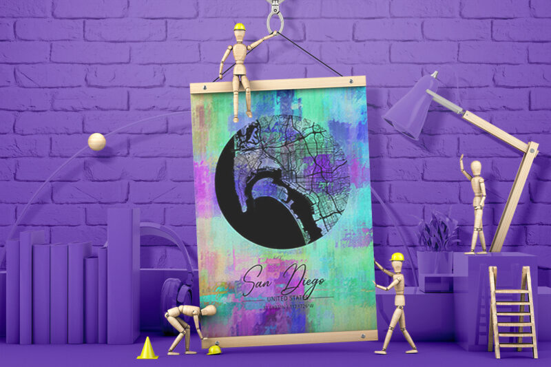 Capricorn Watercolor Map Bundle