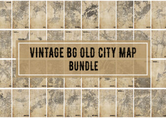 Vintage BG Old City Map Bundle t shirt vector art