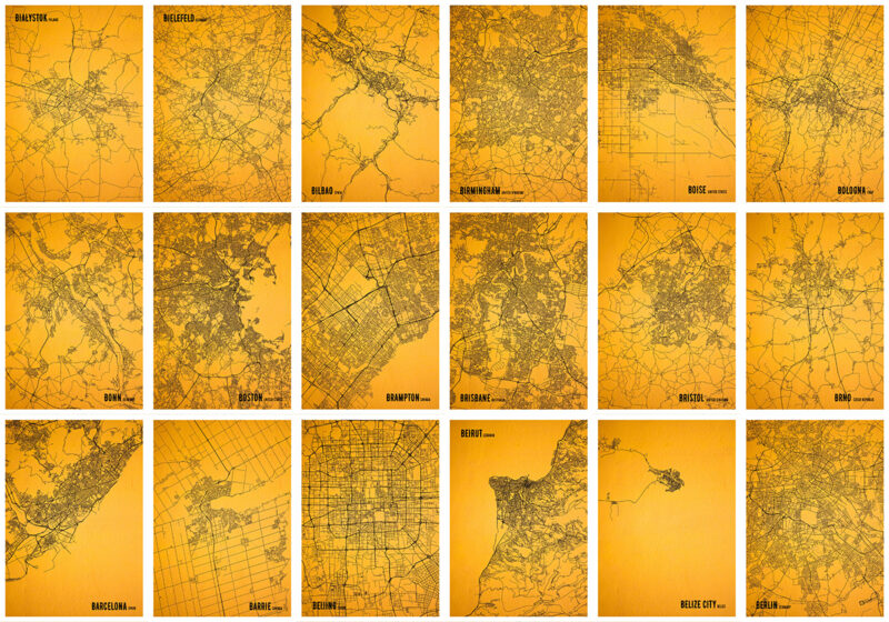 Yellow BG Old City Map Bundle