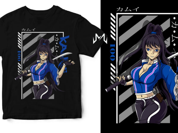 Anime girl (kamui) t shirt vector