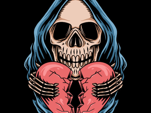 Broken heart t-shirt design
