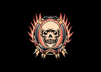 hell skull graphic t shirt
