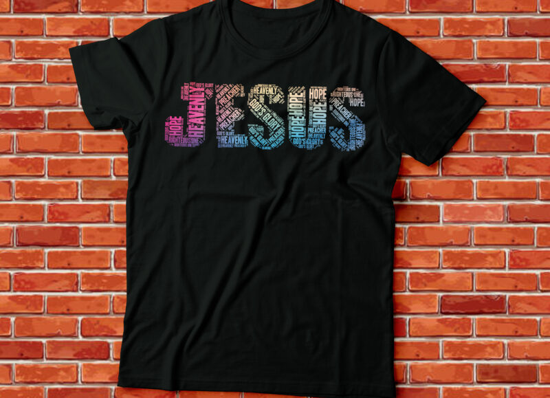 Jesus GOS’s Glory, preacher, heavenly, hope, righteous one |Christian bible quote design