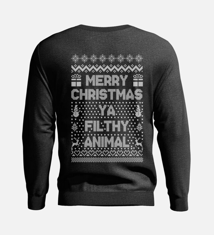 t-shirt vector Pack Of 6 Christmas Ugly Sweater Designs