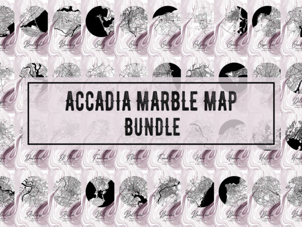Accadia marble map bundle t shirt vector Accadia marble map bundle t shirt vector