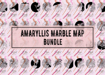 Amaryllis Marble Map t shirt vector