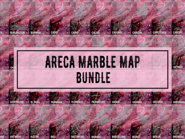 Areca marble map bundle t shirt vector