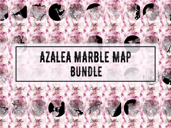 Azalea marble map bundle t shirt vector