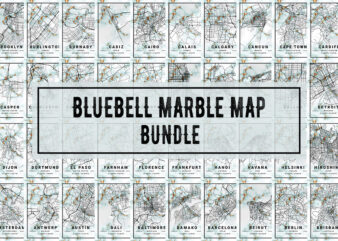 Bluebell Marble Map Bundle