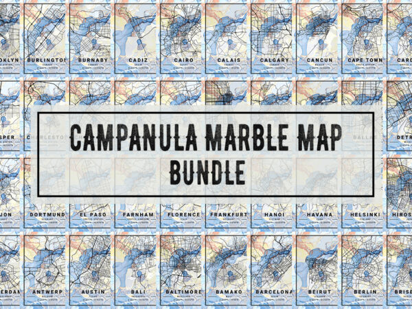 Campanula marble map bundle t shirt vector file