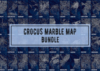 Crocus Marble Map Bundle t shirt vector file