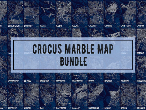 Crocus marble map bundle t shirt vector file