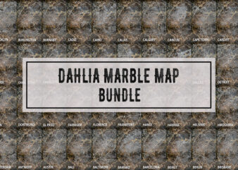 Dahlia Marble Map Bundle t shirt vector illustration