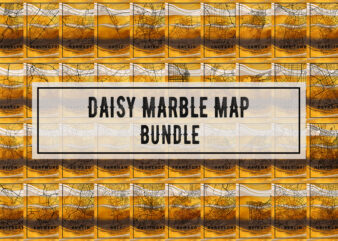 Daisy Marble Map Bundle t shirt vector illustration