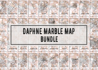 Daphne Marble Map Bundle t shirt vector illustration