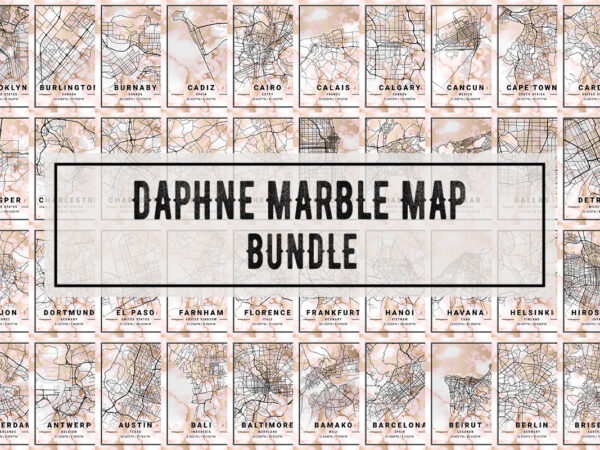 Daphne marble map bundle t shirt vector illustration Daphne marble map bundle t shirt vector illustration
