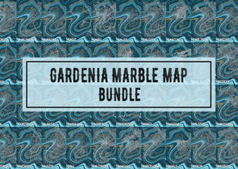 Gardenia Marble Map Bundle t shirt design template