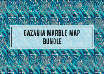 Gazania Marble Map Bundle t shirt design template