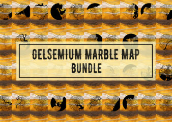Gelsemium Marble Map Bundle t shirt design template