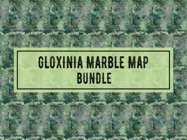 Gloxinia marble map bundle t shirt design template