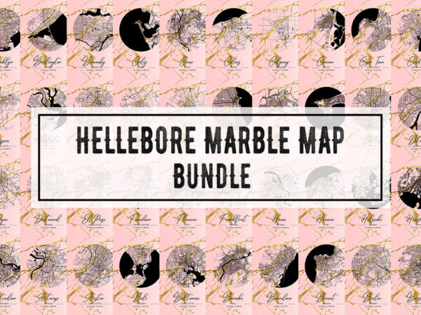Hellebore marble map bundle graphic t shirt
