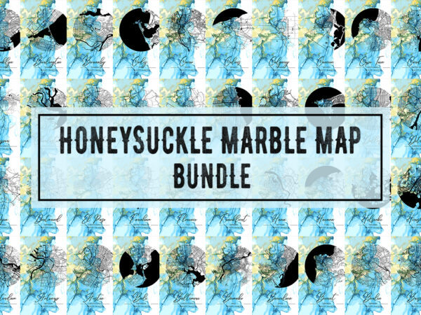 Honeysuckle marble map bundle graphic t shirt
