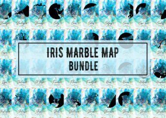 Iris Marble Map Bundle t shirt design for sale