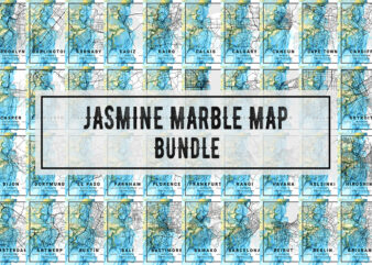 Jasmine Marble Map Bundle vector clipart