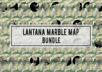 Lantana Marble Map Bundle t shirt vector graphic