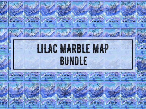 Lilac marble map bundle t shirt vector graphic
