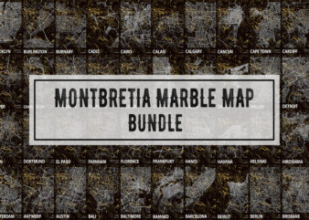 Montbretia Marble Map Bundle