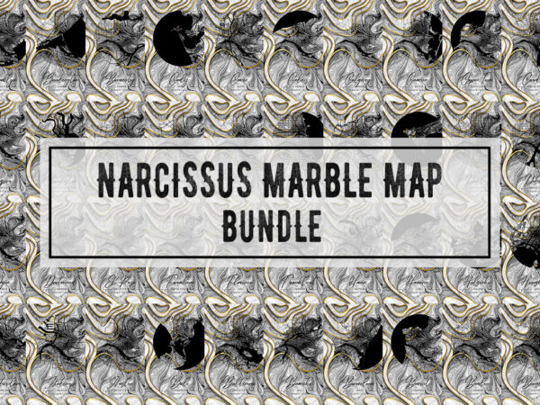 Narcissus marble map bundle T shirt vector artwork