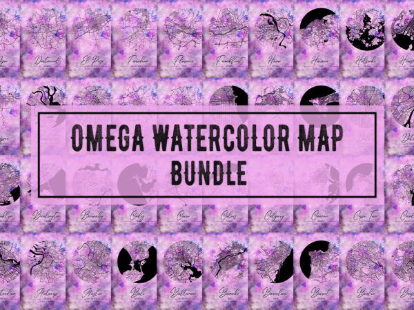 Omega watercolor map bundle t shirt design online Omega watercolor map bundle t shirt design online