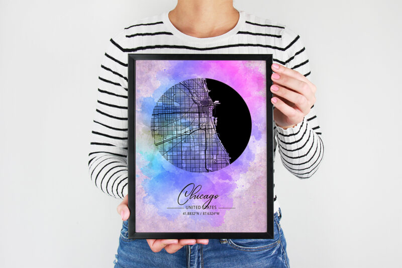 Omicron Watercolor Map Bundle